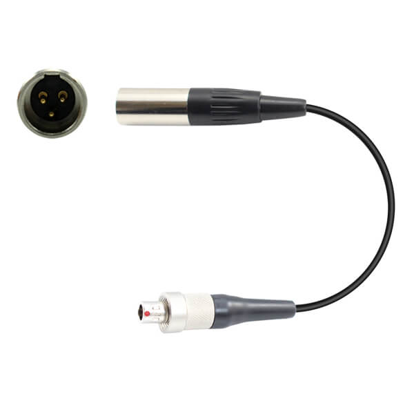 HIXMAN CA416 Convert adapter From Countryman E6/B6/H6-SL DPA Microphones With TA4F FOR Shure to Sennheiser Shure WisyCom 3-Pin connector Wireless Bodypack Transmitter
