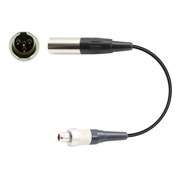 HIXMAN CA016 Convert adapter For Mipro TA4F to Sennheiser Shure Audio Limited Trantec WisyCom FVB 3-Pin Wireless Bodypack Transmitter