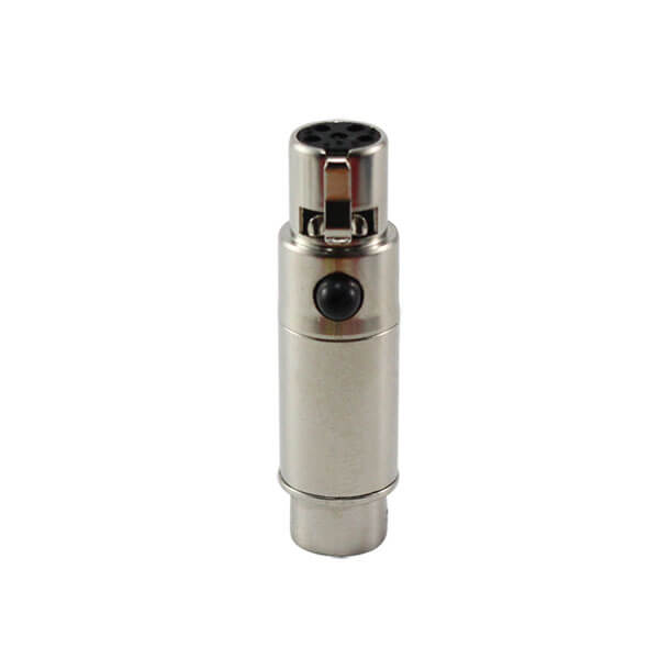 HIXMAN CA804 Convert Adapter For Audio Technica 4-Pin Hirose to Lectrosonics TA5F Wireless Bodypack Transmitter